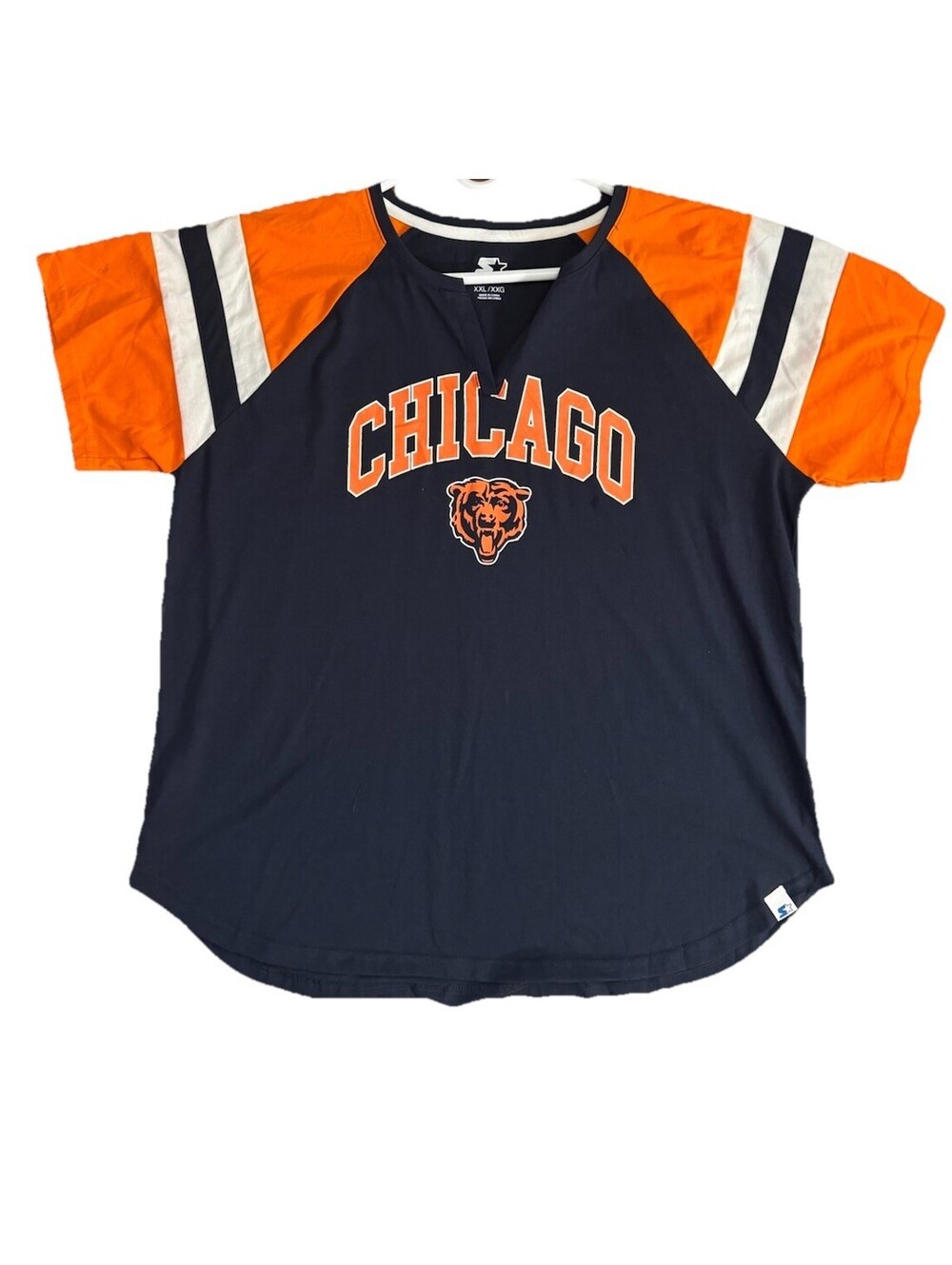 Starter Chicago Bears Split Neck T Shirt ( No Tags) Size XXL/XXG Unisex